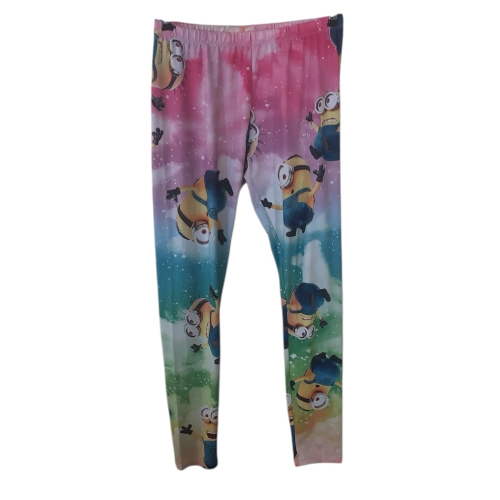 Despicable Me Minions Floating Leggings Rainbow Ombre